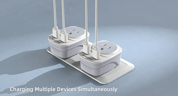 2 Pack Ireland Travel Plug Adapter Set Type G Power Outlet Adapter with 2 USB C and 2 USB Ports for USA to Dubai Scotland UK London England Ireland Hong Kong KenyaWAUDM,