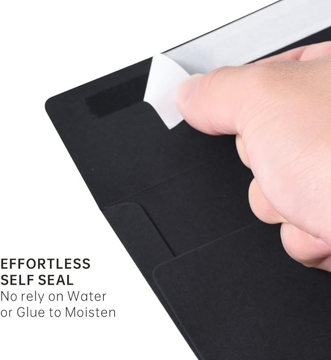 Keketer A4 Black 4x6 Envelopes 70 Pack Self - Seal, for 4x6 Cards, Weddings, Invitations, Baby Shower 4.25 x 6.25 Inches