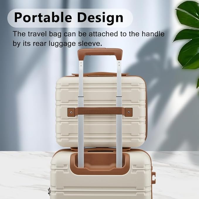 Luggage Sets, Suitcase with Spinner Wheels, PC+ABS Hardshell Travel Luggage Set with TSA Locks,Lightweight Rolling Luggage，Carry on suitcase with YKK Zippers (Pink)