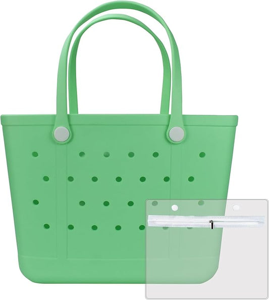 X Large Beach Bag, Oversized Rubber Beach Bag, Washable Open Tote Bag Durable Tote Travel Bags