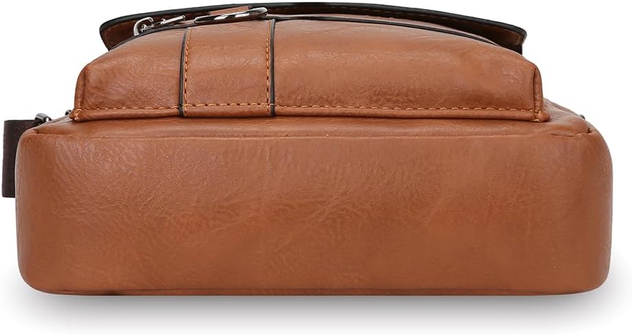 Shoulder Bag for Men Crossbody Bags Leather Sling Bag Messenger Bags with Multiple Pockets Business Outdoor