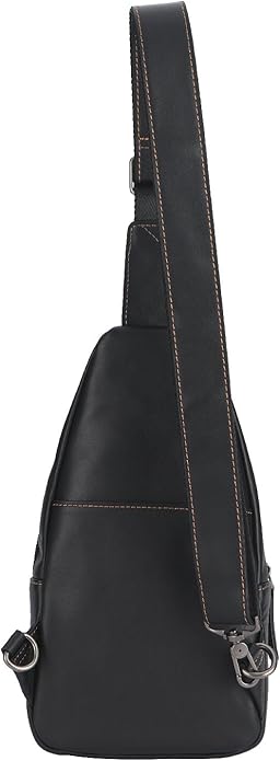 Genuine Leather Sling Bag for Men and Women Chest Pack Purse Crossbody Shoulder Bag Sling Backpack