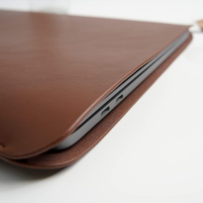 Laptop Sleeve 15 Inch Compatible with MacBook Pro 16 A2991 M3 A2780 A2485 A2141 MacBook Pro Retina 15 Color Dark Brown