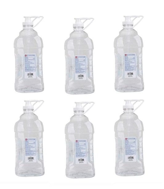 Wish Hand Sanitizer 67.6oz (6-Pack) with Vitamin E, Pump And Carry Handle- 62% Ethyl Alchol-(6-Pack)