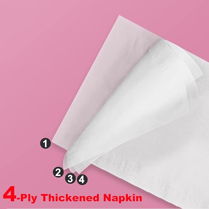 Pack of 6, Soft Small Facial Tissue, Toilet Paper, Disposable Napkin, Bag Cover NOT Box, White Facial Paper, Material Wood Pulp Fiber NOT COTTON, 4-Ply