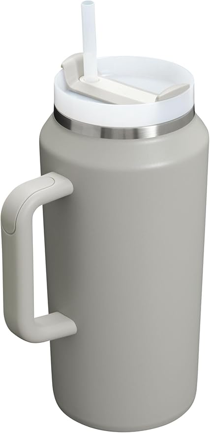 STANLEY Quencher H2.0 Tumbler with Handle & Straw 64 oz | Flowstate 3-Position Lid | Large Capacity for Travel & Sports | Insulated Stainless Steel Cup | BPA-Free | Ash