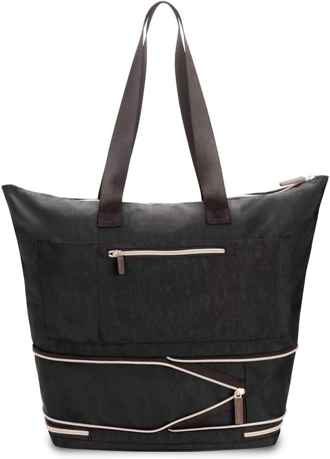 biaggi ZipSak Boost! Foldable Travel Tote – Lightweight Carry-On Personal Item Travel Bag for Women, Airplane, Gym, Overnight