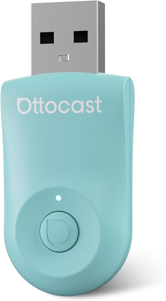 OTTOCAST Mini 2025 Wireless CarPlay & Android Auto 2-in-1 Adapter, Fast Stable Connection, Plug & Play for iPhone & Android Devices