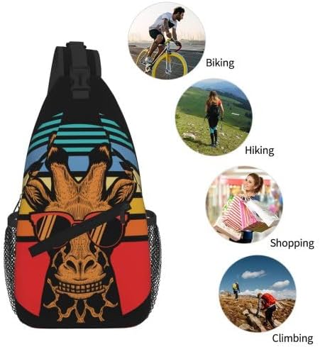 Cross Chest Bag Diagonally for Men Shoulder Bag for Travel Hiking Trendy Sling Bag with Adjustable Shoulder Strap