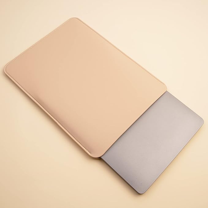 Laptop Sleeve 15.3 Inch Compatible with 2024 New 15 MacBook Air A3114 A2941 Color Beige