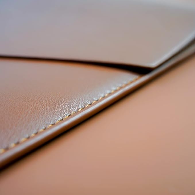 PU Leather Laptop Sleeve Compatible with New 14 inch MacBook Pro A2992 A2918 A2442,Old MacBook Pro Air 13, Surface Laptop 13.5, Thinkpad X1 Carbon 14 Color Set of 4PCS Dark Brown