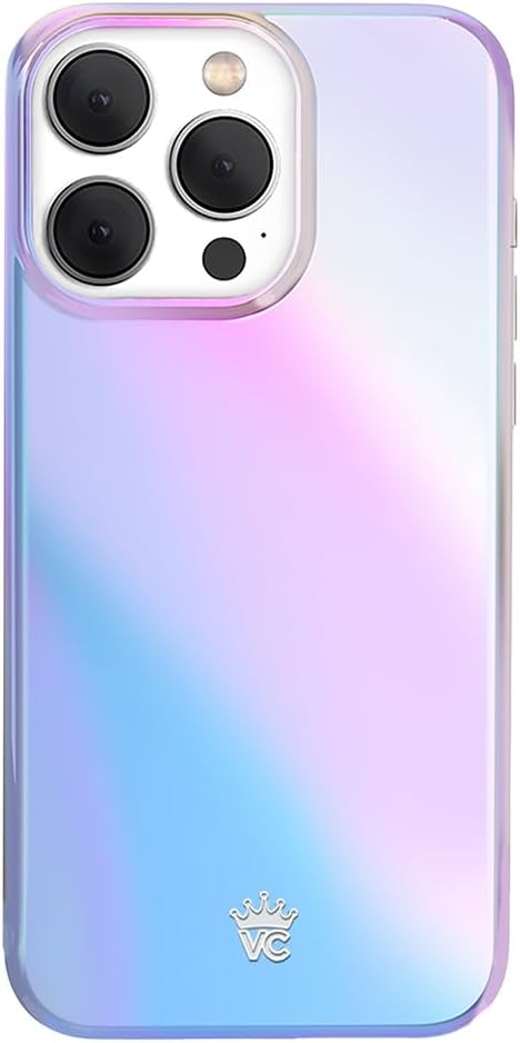 VELVET CAVIAR for iPhone 15 Pro Max Case - Compatible with MagSafe - 10ft Drop Tested - Iridescent Holographic Nebula