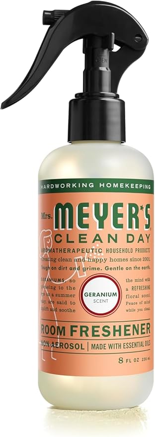 Mrs Meyers Clean Day Room Freshener - Geranium,8 Fl Oz (Pack of 6)