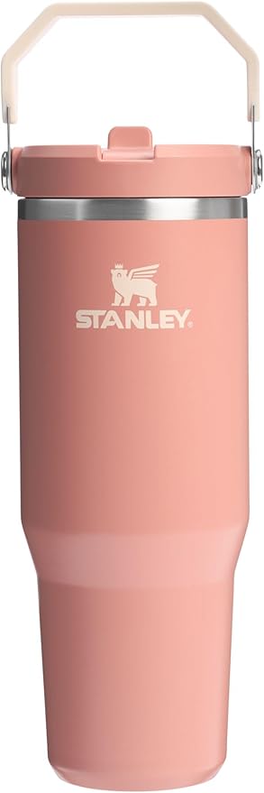 Stanley IceFlow 2.0 Flip Straw Tumbler with Handle 30 oz | Twist On Lid and Flip Up Straw | Leak Resistant Water Bottle | Insulated Stainless Steel | BPA-Free | Exclusive Sienna