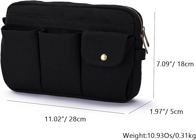 Storage Bag-arge Cosmetic Bag for Women, Travel Makeup Bag, Zip Up Bag, Cute Makeup Bag - Pure Cotton Canvas - Can be Suspended - Perfect Storage for Cosmetics