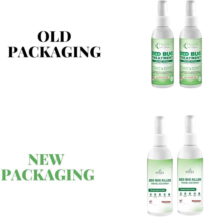 Lice, Mite, and Bed Bug Natural Travel Spray- TSA Approved 3 oz Size Bottles, Child & Pet friendly, Stain & Odor Free, For Hotels, Suitcase, Backpack, Shoes, Bed Bug Spray (2 Pack)