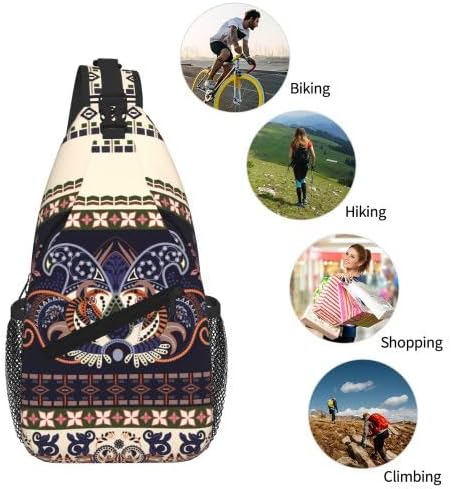 Cross Chest Bag Diagonally for Men Shoulder Bag for Travel Hiking Trendy Sling Bag with Adjustable Shoulder Strap