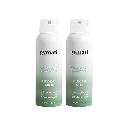 Fitness Deodorant Spray for Men - Aluminum-Free - All Day Ultimate Odor Protection - Built For Sweat - Air-Powered - Vegan & Plant-Based - Made in USA - Homme - 3.4oz Travel Size - 2 Pack