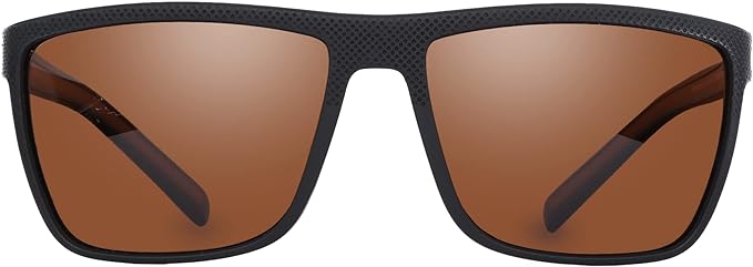 ZENOTTIC Polarized Sunglasses for Men Lightweight TR90 Frame UV400 Protection Square Sun Glasses