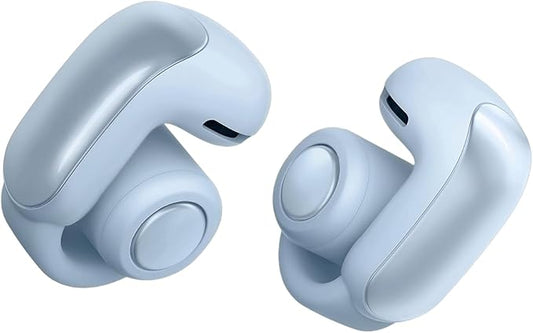 Bose Ultra Open Bluetooth Earbuds, True Wireless Earbuds with OpenAudio for Awareness, Clip On Design for Comfort, Immersive Audio, Up to 48 Hrs of Playtime, Moonstone Blue - Limited Edition Color