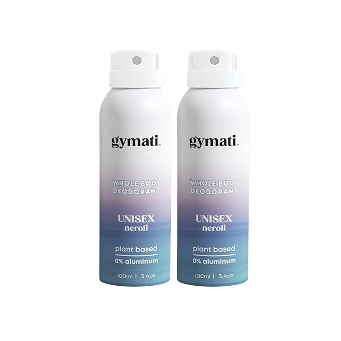 Fitness Deodorant Spray - Men & Women - Aluminum-Free - All Day Ultimate Odor Protection - Sweat Resistant - Air-Powered - Vegan & Plant-Based - Made in USA -Unisex -3.4oz Travel Size -2 Pack