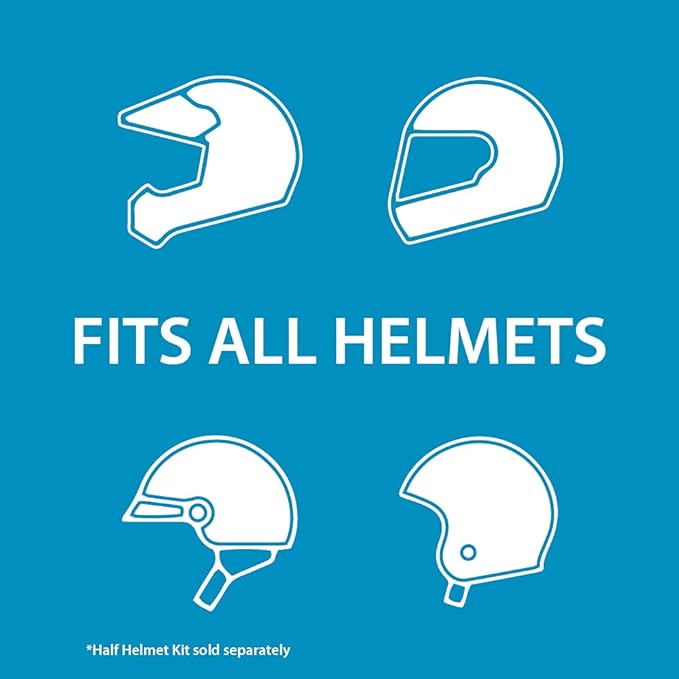 Cardo Spirit HD Motorcycle Bluetooth Communication Headset, Connect Up to 2 Riders, FM Radio - Dual Pack