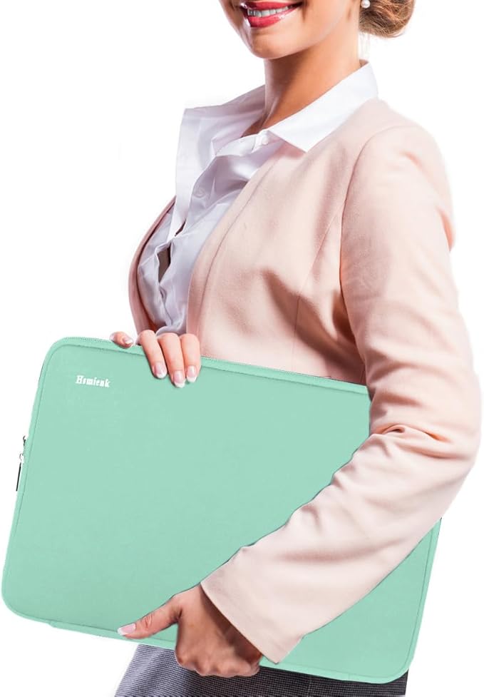 Laptop Case 14 inch, Durable Shockproof Protective Computer Cover Flip Case Briefcase Carrying Bag Compatible with 14" HP, Lenovo, Asus, Acer, Notebook, Chromebook Computer, Light Blue