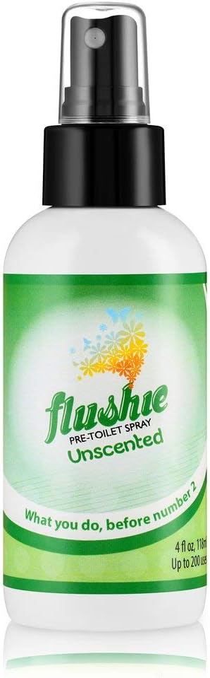 Flushie Pre-Toilet Spray for Poop Travel Size Toiletries Bathroom Spray for Poop Spray for Toilet Deodorizer Traveling Essentials Poop deodorizer Poop Odor eliminator… (Unscented, 2oz 3pack)