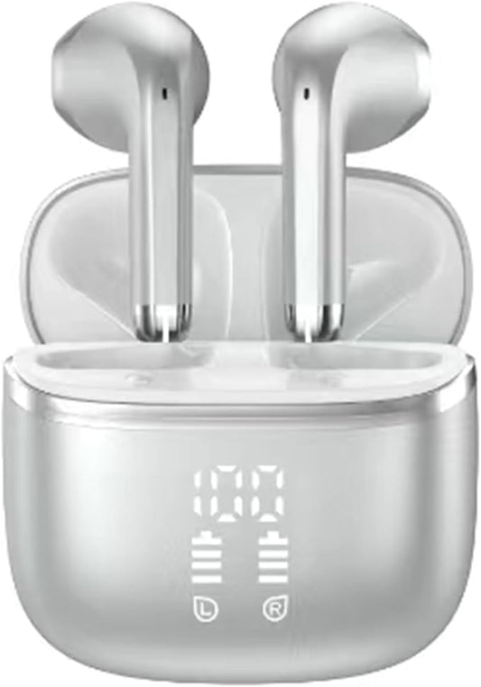 Wireless Earbuds, Bluetooth 5.4 in Ear Ear Bud with 4 ENC Noise Cancelling Mic, 48 Hours Earphones with HiFi Stereo Deep Bass, IPX7 Waterproof Headphones Compatible with iOS Android for Sports Work