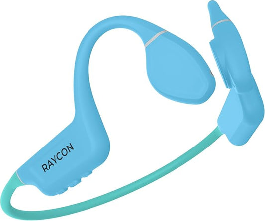 Raycon Bone Conduction Headphones, Open-Ear Bluetooth Sports Earbuds with Mic, IP68 Water Resistant Headset for Workout and Running, 13hr Playtime (Mint)