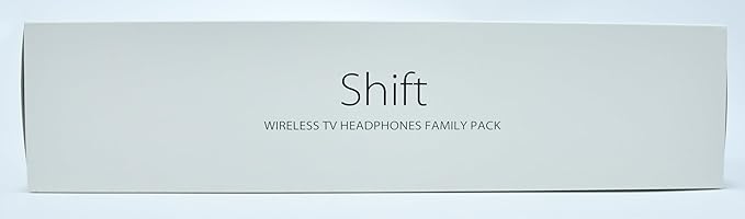 Avantree Shift - Wireless TV Multiple Headphones Pack, Ideal for Watching 2 or More TVs, with Cross-Compatibility, Pass-Through, Long Range, Scalable to 3 Transmitters and 100 Headphones