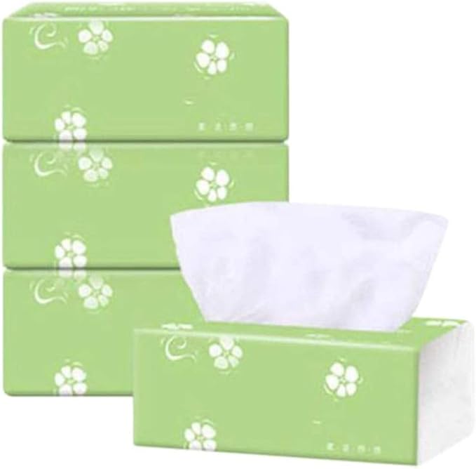 3 Pack 3-Ply Log Facia Tissue 300 Tissues per Packs 900 Tissues Total for Home