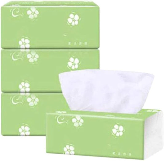 3 Pack 3-Ply Log Facia Tissue 300 Tissues per Packs 900 Tissues Total for Home