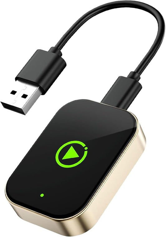 2-in-1 Wireless Carplay Adapter for Apple iPhone & Android, Car Play Adapter Used to Convert Wired Connections Into Wireless, Compatible with Car's Wired CarPlay & Android Auto Vehicles Plug & Play