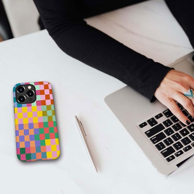 DAIZAG Case Compatible with for iPhone 12 Pro Max,Classic Checkerboard Plaid Phone Case for iPhone 12 Pro Max for Girl Women Boy Men
