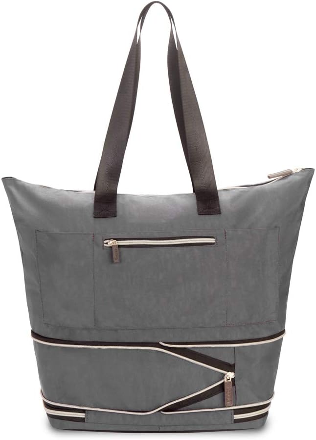 biaggi ZipSak Boost! Foldable Travel Tote – Lightweight Carry-On Personal Item Travel Bag for Women, Airplane, Gym, Overnight