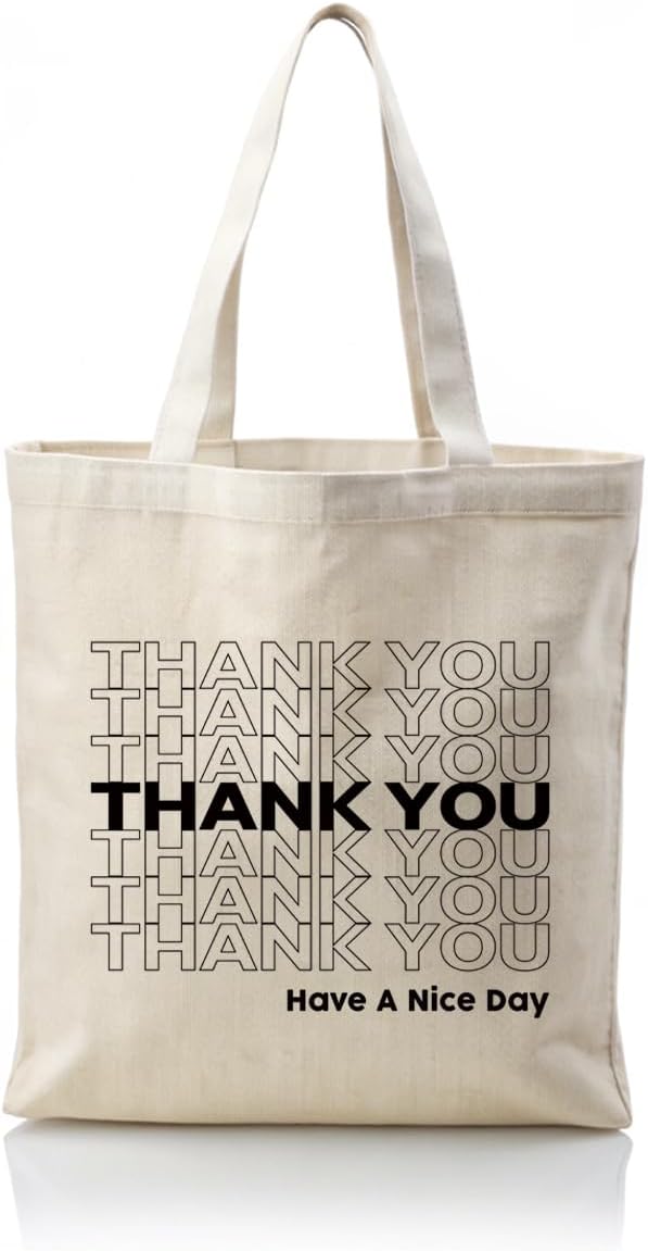 Canvas Tote Bag Aesthetic for Women,Reusable Canvas Cute Shoulder Bag for Grocery, Shopping, Beach & Daily Use