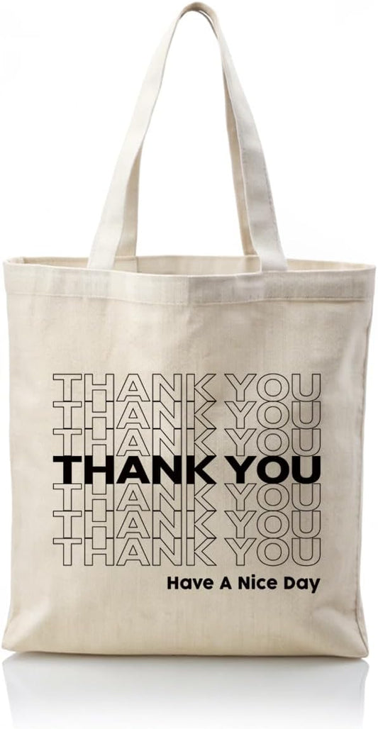 Canvas Tote Bag Aesthetic for Women,Reusable Canvas Cute Shoulder Bag for Grocery, Shopping, Beach & Daily Use