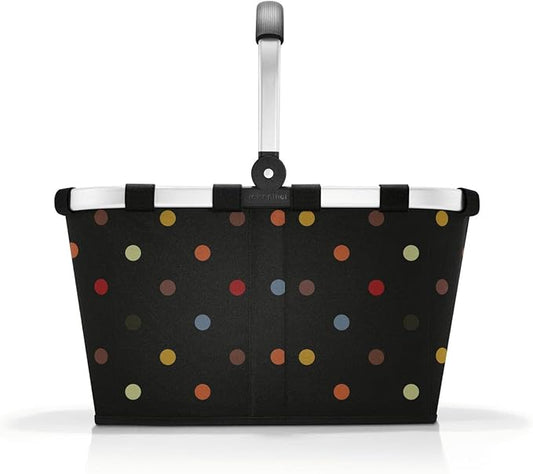 reisenthel carrybag dots - Sturdy shopping basket with plenty of storage space and practical inner pocket - Elegant and water-repellent design
