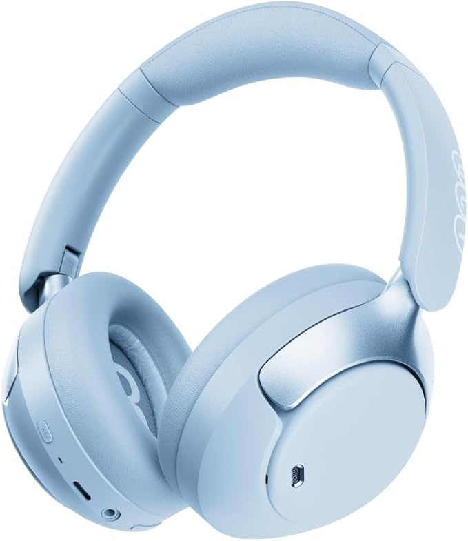 QCY H3 PRO Adaptive ANC Wireless Headphones Over Ear, 50dB Active Noise Cancellation with Multiple Modes, LDAC Hi-Res Wireless Audio, 55H Playtime, Custom EQ via App, Bluetooth 5.4