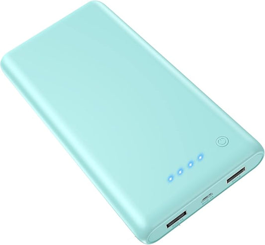 Portable Charger Power Bank 25800mAh Huge Capacity External Battery Pack Dual Output Port with LED Status Indicator Power Bank for iPhone, Samsung Galaxy, Android Phone,Tablet & etc