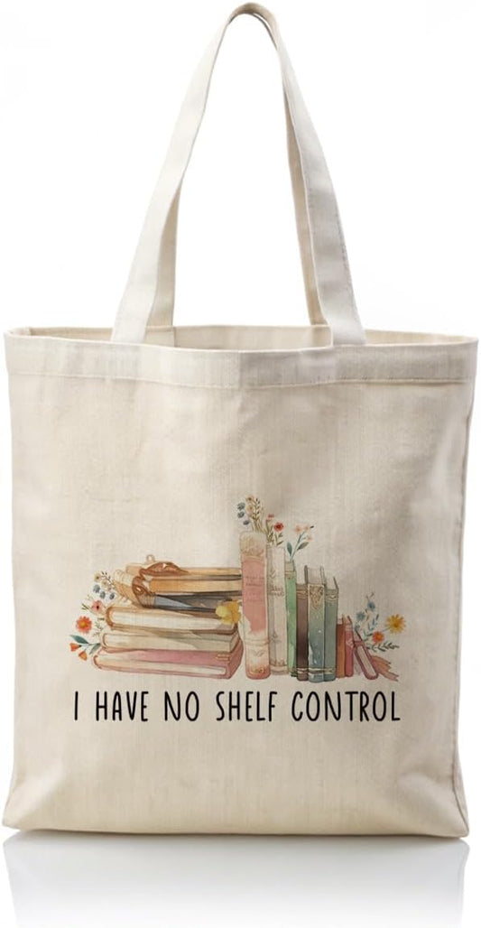 Canvas Tote Bag Aesthetic for Women,Reusable Canvas Cute Shoulder Bag for Grocery, Shopping, Beach & Daily Use