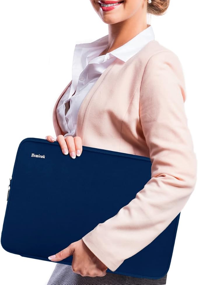 Laptop Case 14 inch, Shockproof Protective Computer Cover Flip Case Briefcase Carrying Bag Compatible with 14" HP, Lenovo, Asus, Acer, Notebook, Chromebook Computer, Blue