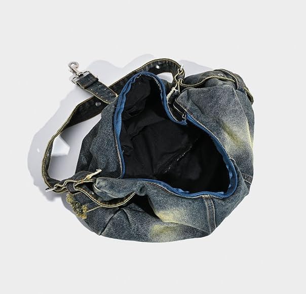 Denim Tote Bag for Women-Shoulder Handbag Perfect for Work Shopping,Hobo Bag