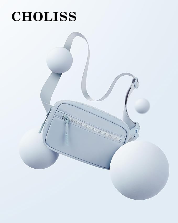 CHOLISS Small Sling Bag for Women and Men, Crossbody Bags Trendy Fanny Packs Chest Bag with Extended Strap