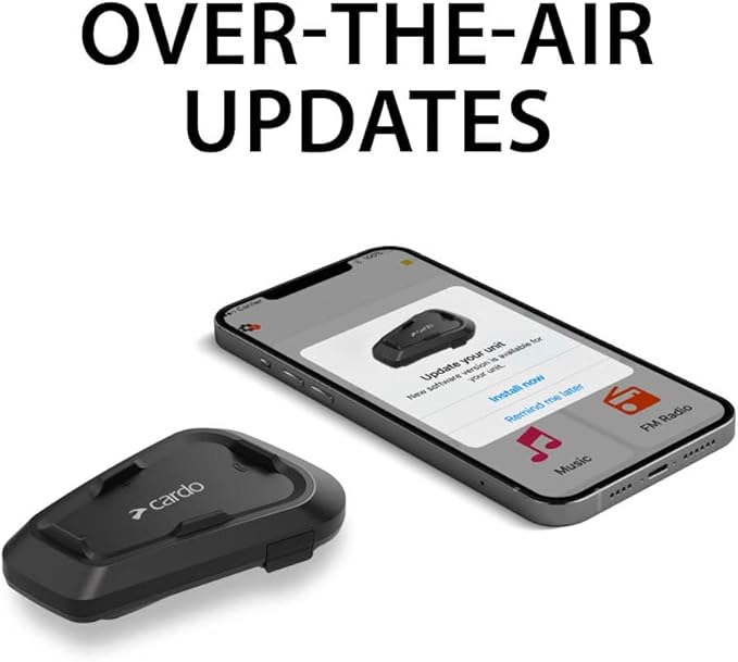 Cardo Systems Spirit Motorcycle Bluetooth Communication Headset - Black, Dual Pack