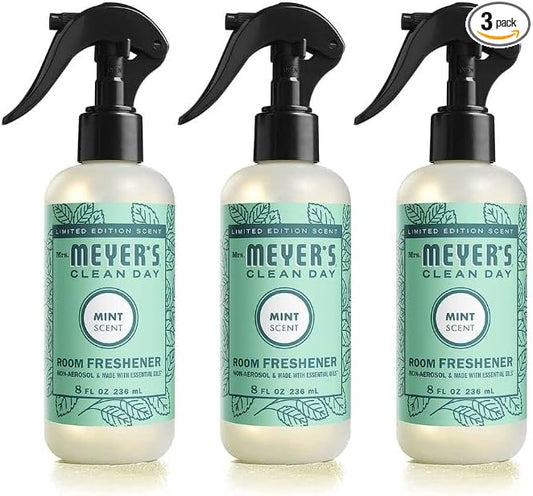 Mrs. MEYER'S Clean Day Room Freshener, Mint, 8 Fl Oz (Pack of 3)