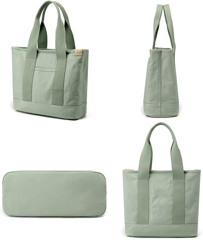 zhongningyifeng Canvas Women Tote Bag Casual Top Handle Satchel Large Capacity Handbags Shopping Bag for Work Travel