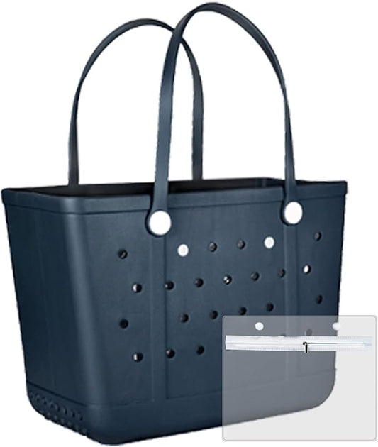 Beach Tote Bag for Women, Rubber Beach Bag Waterproof Sandproof, Extra Large EVA Tote Bag Boat Bag