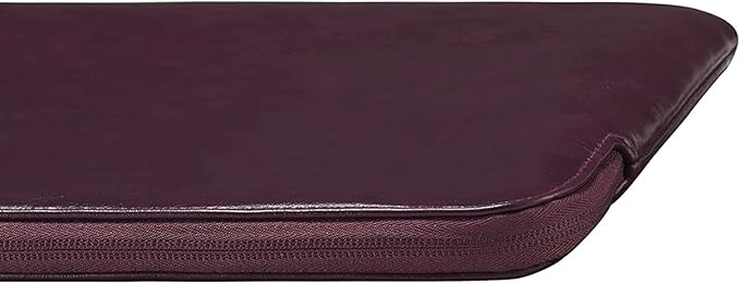 Comfyable Slim Laptop Sleeve Compatible with 13 Inch MacBook Air 13 in M4 M3 M2 M1, 13" MacBook Pro, PU Leather Bag Water-Resistant Cover Case, Berry Brown